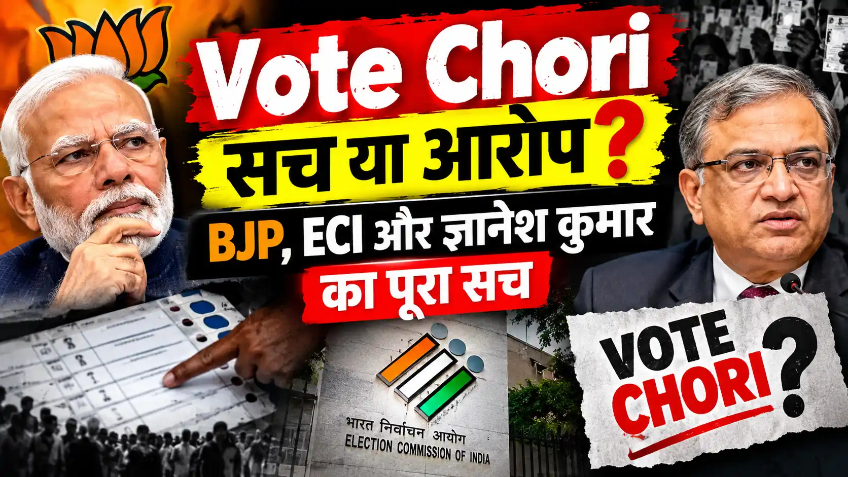 Vote Chori सच या आरोप? BJP, ECI और ज्ञानेश कुमार का पूरा सच