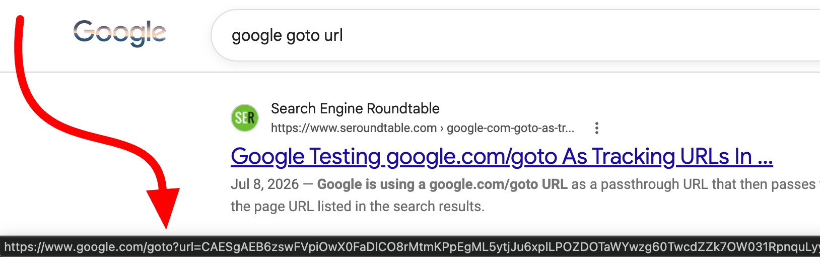 google goto url