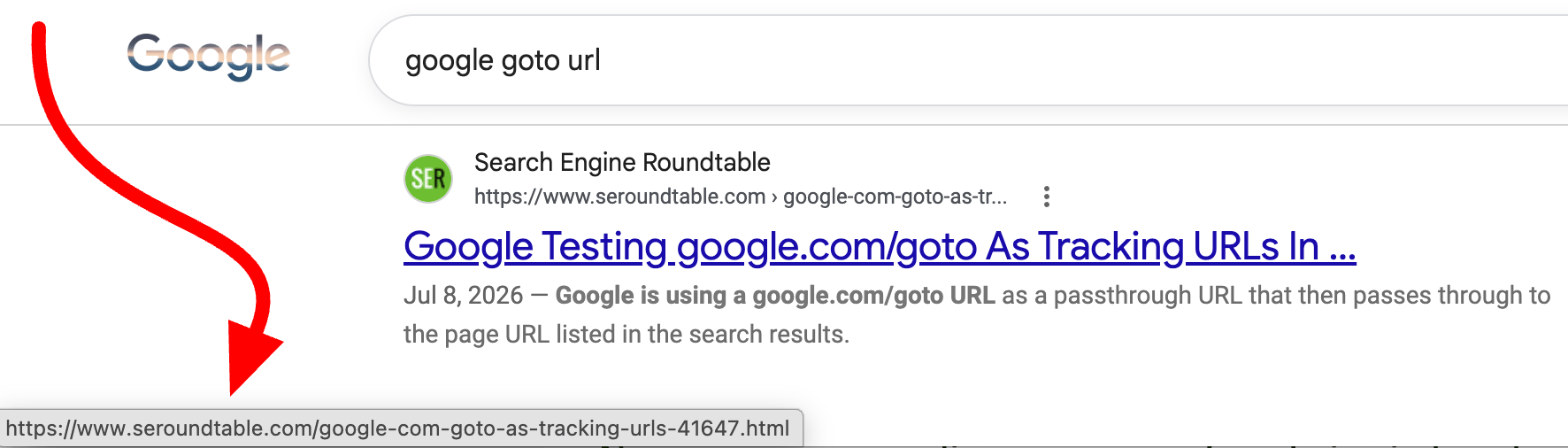 google goto url